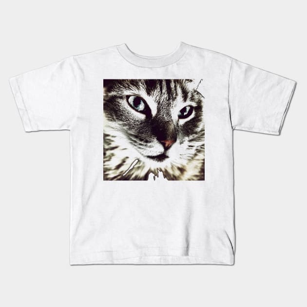 Catface Kids T-Shirt by bywhacky